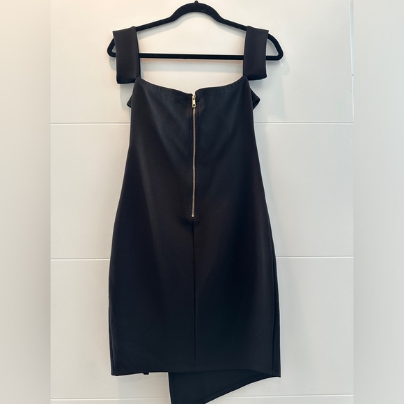 Privy black off the should bodycon formal mini dress wedding event or party M - Picture 10 of 12